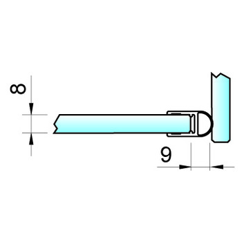 PAULI Dichtprofile für Glas-Glas 90° 8861KU0-8 Bild