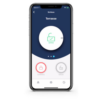 tedee APP Auf- und zusperren offen
