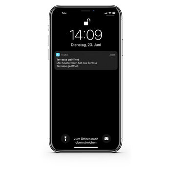 tedee APP Benachrichtigungen in Echtzeit