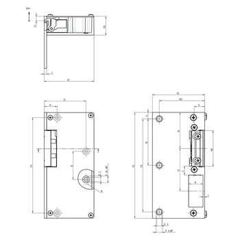 effeff ASSAABLOY Türöffner 118----A30 Massbild