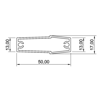 Rechteckige Lamelle 040RR