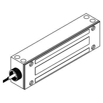 Tor-Magnet 1200 LBS (5300N), 12-24V DC, Aufschraubmontage