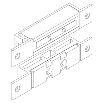 Mini-Shear-Magnet 1600 LBS (7100N), 12-24V DC, Einschraubmontage, Hall-Sensor