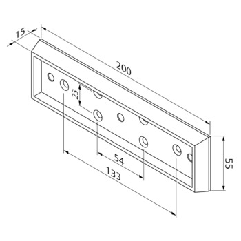 Montageplatte für Mini-Magnete 600 LBS