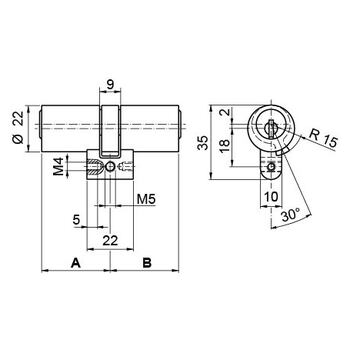 KABA M1515 Massbild