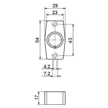 Massbild Rosette 3405-17