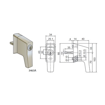 KABA 3463A Massbild