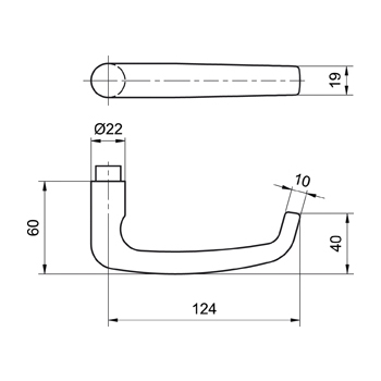 Türdrücker Glutz 6045 Cham