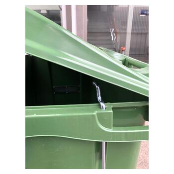 03.66009 Fusspedal für 660 Liter Stahl verzinkt für Kunststoffcontainer offener Deckel