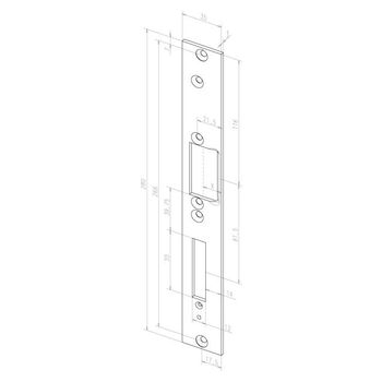 ASSA ABLOY Flachschließblech -------09535-04