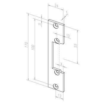 ASSA ABLOY Flachschließblech -------10635-01