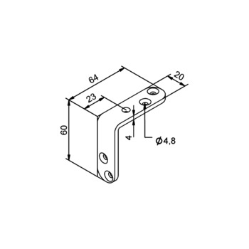 Tragwinkel HELM 73 W 080010160088 Vermassung