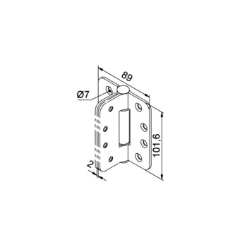 Scharnier HELM 252 025211 Vermassung