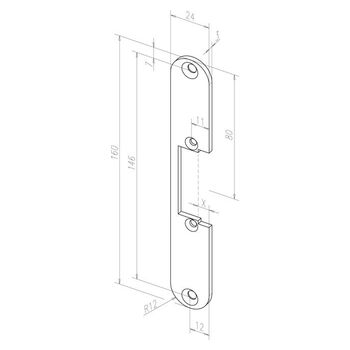 ASSA ABLOY Flachschließblech -------12135-01