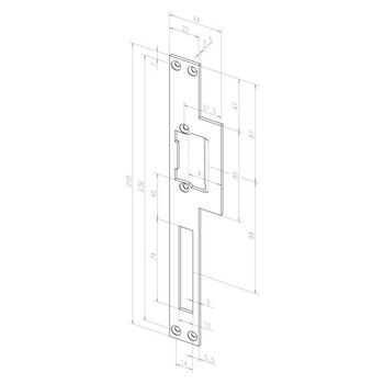 ASSA ABLOY - Flachschließblech -------16535-04