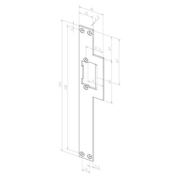 ASSA ABLOY Flachschließblech -------16801