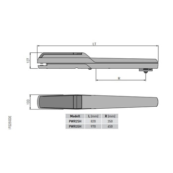 DITEC Drehtorantrieb PWR25H und PWR35H