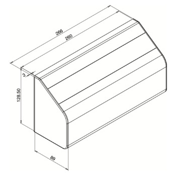 Abdeckhaube EF300C Masszeichnung