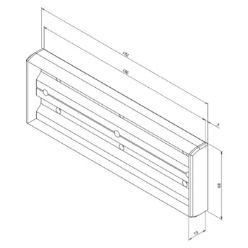 Montageset EF550SCP Masszeichnung