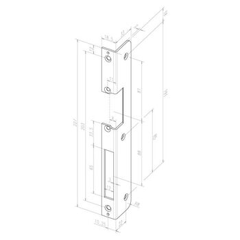 ASSA ABLOY Winkelschließblech -------50235