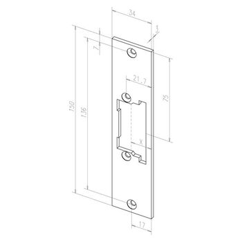 ASSA ABLOY - Flachschließblech -------52235-01