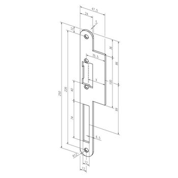 ASSA ABLOY - Schließblech -------52A35-01