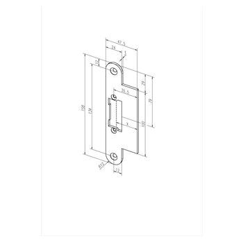 ASSA ABLOY - Schließblech -------53A35-01