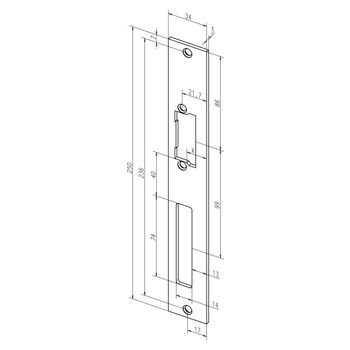 ASSA ABLOY - Flachschließblech -------94A35-01