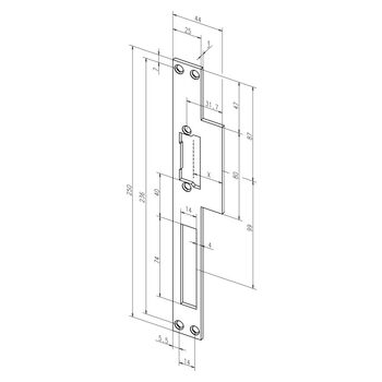 Lappenschliessblech 14C ProFix®2