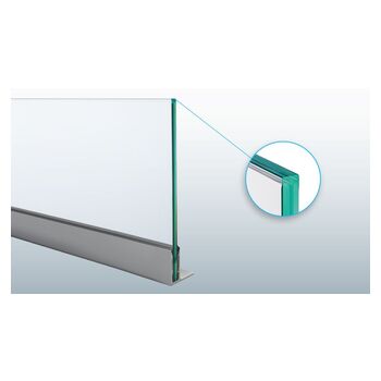BALARDO firstglass – Transparenter Glaskantenschutz