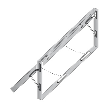 WSS Senk-Klappfenster mit schweren Flügeln (4-Punkt-Sonderschere)