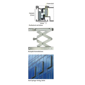 WSS Parallel-Ausstell-Fenster Detail Schere