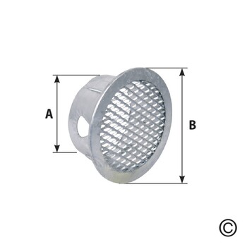 Ventilationseinatz Steckmetall