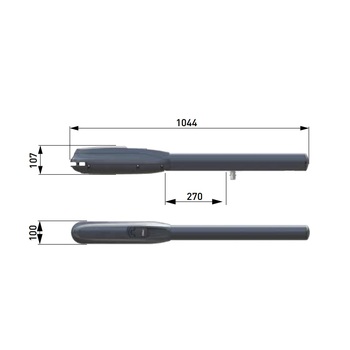 DITEC Drehtorantrieb PWR50H Abmessungen