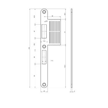 ASSA ABLOY MSL B-40341H.1242 11471004 Massbild