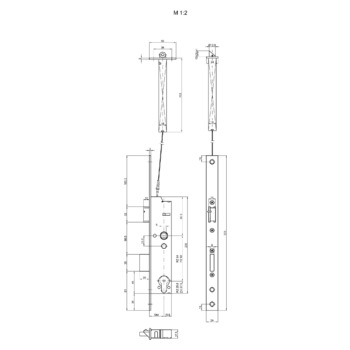 ASSA ABLOY MSL DELTA 19564PE-SV Massbild