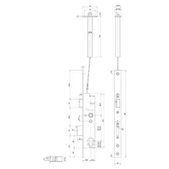 ASSA ABLOY MSL DELTA 19564PE-SV-ZF Massbild