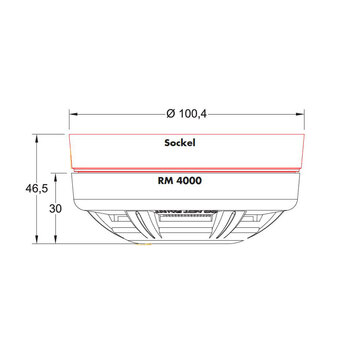 Dictator Rauchmelder RM 4000 Masse Rauchmelder