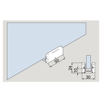 DORMA GLAS 83610515099 MUTO BODENFUEHRUNG Massbild