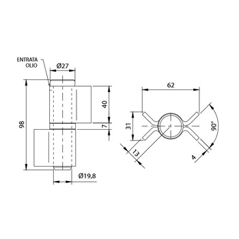 Winkelband 440i-90 Masszeichnung