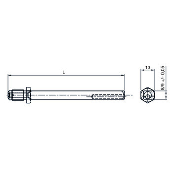 Nickal Wechselstift, M10 8M10/75_9M10/160