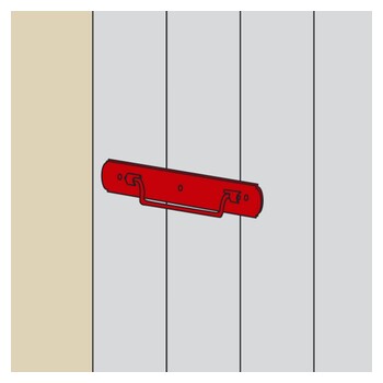 Klapp-Torgriff Edelstahl A4 S900114 Montagebeispiel