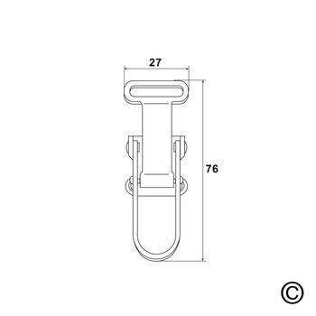 Kistenverschluss 3260 0076 03 Vermassung