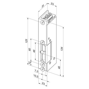 ASSA ABLOY 331UR-------xx4 Technische Zeichnung