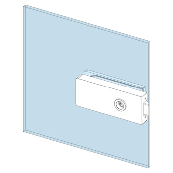 dorma glas STUDIO1121 Schloss UV unverschliessbar, Drücker vorn 10.149._ Zeichnung