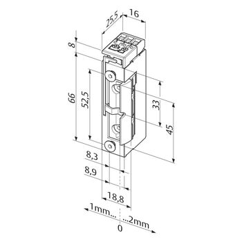 ASSA ABLOY 118FRR------xxx Technische Zeichnung