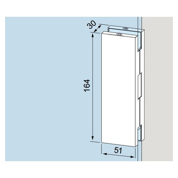 DORMA Glas 80322410199 UNIVERSAL Gegenkasten 03.224 Massbild