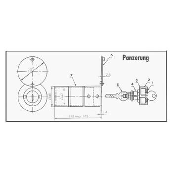 Schlüsselrohr Ø 48mm für Verschlusszylinder mit Panzerung 31252_31268 Bild