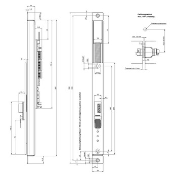 ASSA ABLOY N59520014000W00 Masszeichnung