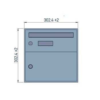 MDbox Briefkasten CLASSIC Indoor mz front